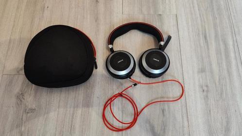 Jabra Evolve 80 headset, Computers en Software, Headsets, Zo goed als nieuw, Over-ear, Bedraad, Inklapbare microfoon, Ophalen