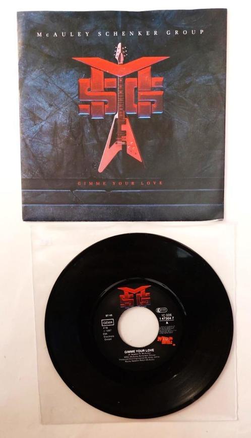 "7  McAuley Schenker Group – Gimme Your Love, Cd's en Dvd's, Vinyl Singles, Single, Rock en Metal, 7 inch, Ophalen of Verzenden