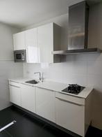 Compacte Rechte Keuken Wit 2.40 + Apparatuur + GEDEMONTEERD, Huis en Inrichting, Keuken | Complete keukens, Hoogglans of Gelakt