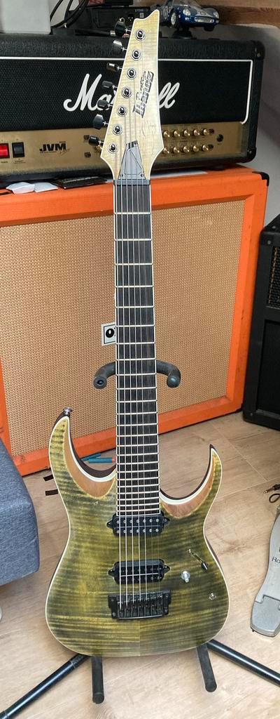 Ibanez RGAIX7FM Modded, Muziek en Instrumenten, Snaarinstrumenten | Gitaren | Elektrisch, Zo goed als nieuw, Ibanez, Ophalen
