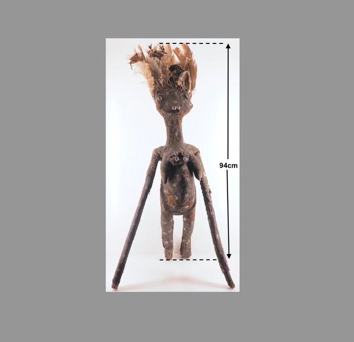 96cm Prachtig Senufo Kafigeledjo Orakelfiguur (251212-01), Antiek en Kunst, Kunst | Niet-Westerse kunst, Ophalen