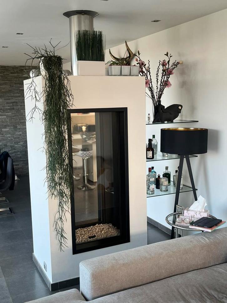 Gashaard met twee zichtzijden, Huis en Inrichting, Haarden, Gebruikt, Gashaard, Ophalen