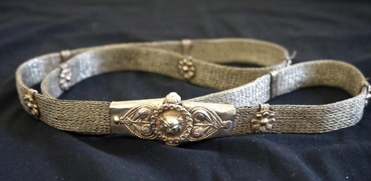 Prachtige zilveren tribale riem uit Yemen, Antiek en Kunst, Kunst | Niet-Westerse kunst, Ophalen of Verzenden