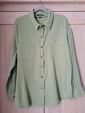 Blouse met lange mouwen lichtgroen maat 46 beschikbaar voor biedingen