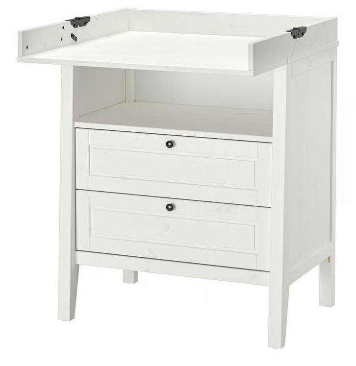 SUNDVIK Commode wit, Kinderen en Baby's, Kinderkamer | Commodes en Kasten, Commode, Ophalen