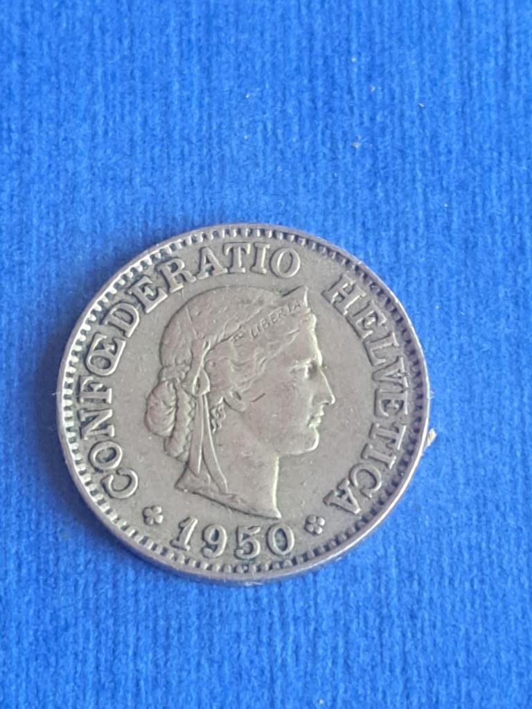 1950 Suisse 10 centimes, Envoi, Autres pays, Monnaie en vrac