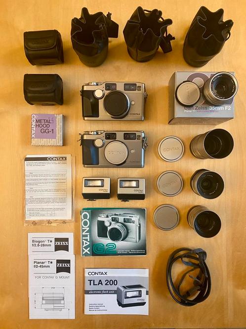 CONTAX G2/Titanium, Audio, Tv en Foto, Fotocamera's Analoog, Gebruikt, Compact, Overige Merken, Ophalen