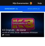 K3 Originals - de reünie, Tickets en Kaartjes, Drie personen of meer, Oktober