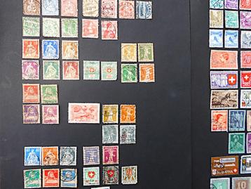 Zwitserland : collectie 126 postzegels (1862-1960) beschikbaar voor biedingen
