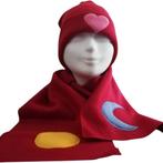 Winter fleece set kinderen rood one size, Kinderen en Baby's, Kinderkleding | Mutsen, Sjaals en Handschoenen, Ophalen of Verzenden