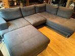 Hoeksalon in U-vorm in grijze stof - prijs OTK, Huis en Inrichting, Zetels | Complete zithoeken, Ophalen, Gebruikt, Stof