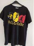 Zwart t-shirt Belgium, Comme neuf, Noir, Taille 48/50 (M), Enlèvement