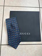 Nieuwe zijden stropdas van Gucci, Blauw, Nieuw, Ophalen of Verzenden, Gucci