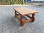 Stevige houten salontafel goede staat, Gebruikt, Ophalen