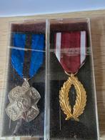 Médaille d'Argent Ordre de Léopold II et Palmes d'or ., Verzamelen, Militaria | Algemeen, Ophalen, Landmacht