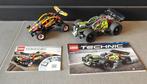 Lego Technic auto's 42101 Buggy en 42072 Whack, Ophalen, Zo goed als nieuw, Complete set, Lego