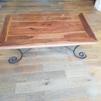 Très jolie table en bois et fer forgé !, Maison & Meubles, Tables | Tables de salon, Comme neuf, Enlèvement