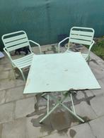 Metalen tuinset, Tuin en Terras, Tuinsets en Loungesets, Overige materialen, Tuinset, Eettafel, Gebruikt