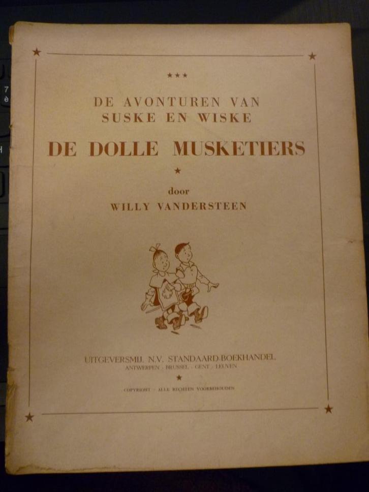 De DOLLE MUSKETIERS  ( 1953 ), Boeken, Stripverhalen, Ophalen of Verzenden