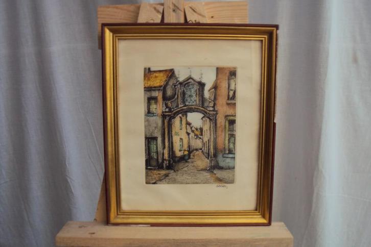 ets, Antiek en Kunst, Kunst | Etsen en Gravures, Ophalen