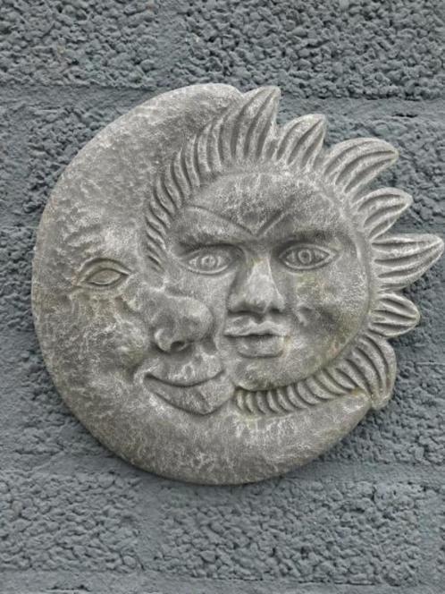 zon en de maan,muurdecoratie, Jardin & Terrasse, Décoration murale de jardin, Neuf, Enlèvement ou Envoi