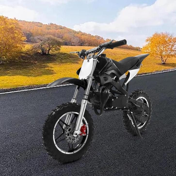 Kindercrossbike 49cc 2-Takt 60 km/h Schijfremmen 100 kg Max., Kinderen en Baby's, Speelgoed | Buiten | Voertuigen en Loopfietsen