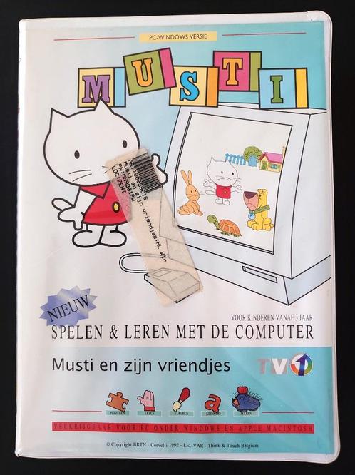 Musti en zijn vriendjes : Spelen & leren computer - vintage, Collections, Cinéma & Télévision, Utilisé, TV, Enlèvement ou Envoi