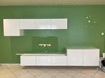 Tv meubel/opbergcombi IKEA met melkglas, Ophalen, Gebruikt