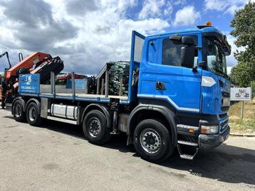 Scania G440 8x4 PRITSCHE + KRAN (26.5m!) PALFINGER PK78002 S, Achat, 2 places, Boîte manuelle, Autres couleurs