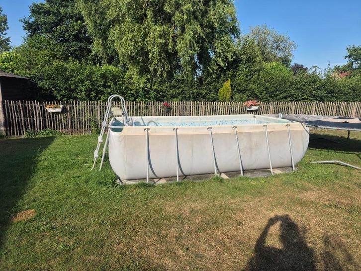 intex prism zwembad 2m x 4m x 1m, Tuin en Terras, Zwembaden, Gebruikt, Opzetzwembad, 80 tot 120 cm, 200 tot 400 cm, 200 tot 300 cm