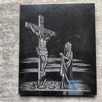 Prachtige marmeren plaat met religieuze decoratie 60x50cm, Enlèvement