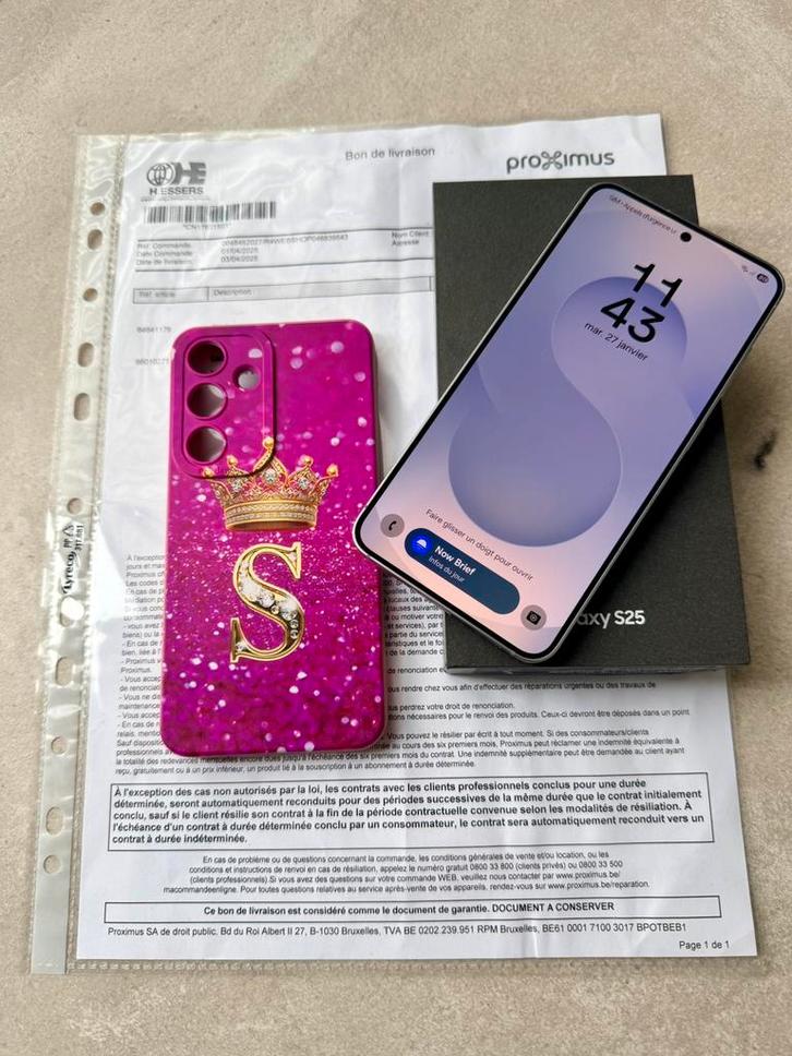 Samsung Galaxy S25 128Go, Télécoms, Téléphonie mobile | Samsung, Comme neuf, 128 GB, Enlèvement ou Envoi