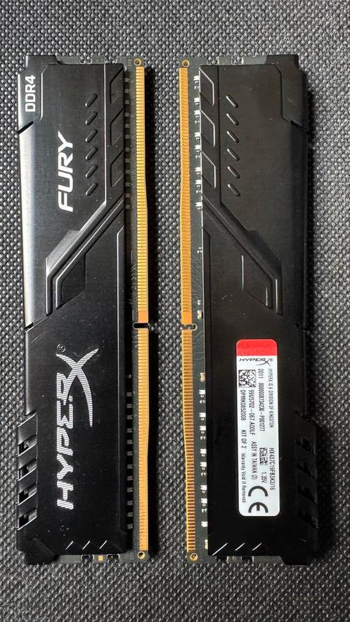 HyperX Fury 16 GB Kit*(2 x 8 GB) High Performance DDR4 RAM, Computers en Software, RAM geheugen, Zo goed als nieuw, Desktop, 16 GB