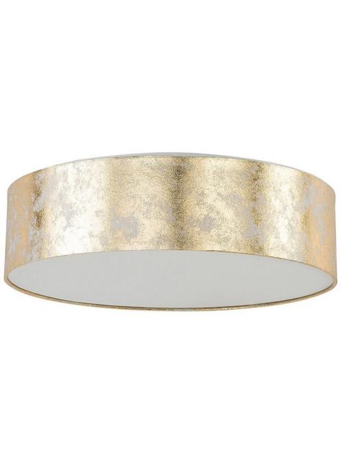 Elegante grote goudkleurige hanglamp in trommel-vorm, Huis en Inrichting, Lampen | Hanglampen, Ophalen of Verzenden