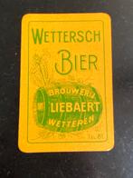 Speelkaart brouwerij LIEBAERT te WETTEREN, Ophalen of Verzenden, Zo goed als nieuw, Speelkaart(en)