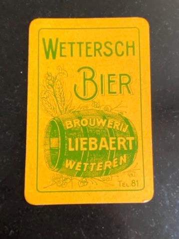 Speelkaart brouwerij LIEBAERT te WETTEREN beschikbaar voor biedingen