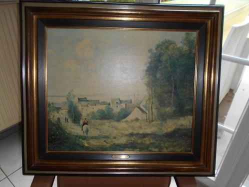 Duplikaat in prachtig kader vd hand van Corot JBC 1796-1875, Antiek en Kunst, Kunst | Schilderijen | Klassiek, Ophalen