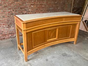 Houten Gebogen Winkel Toog marmer Bakkerij, Enlèvement