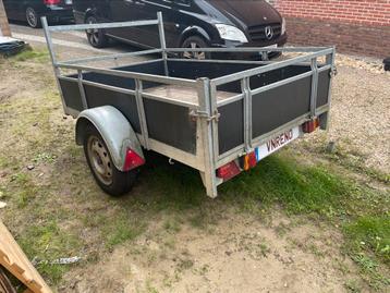 Remork aanhangwagen gegalvaniseerd staal beschikbaar voor biedingen