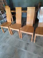 6 stevige  stoelen uit Franse eik, Huis en Inrichting, Stoelen, Ophalen, Gebruikt, Hout