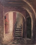 Georgette Bailly (1927-2022) - Olieverf doek - Porche a Pesc, Ophalen of Verzenden
