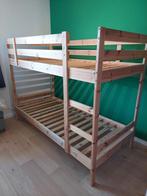 Stapelbed, Ophalen, 90 cm, Eenpersoons, Bruin