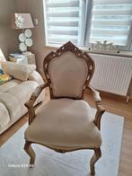 Fauteuil  crapaud en bois sculpté, Maison & Meubles, Fauteuils, Moins de 75 cm, Comme neuf, Enlèvement, 50 à 75 cm