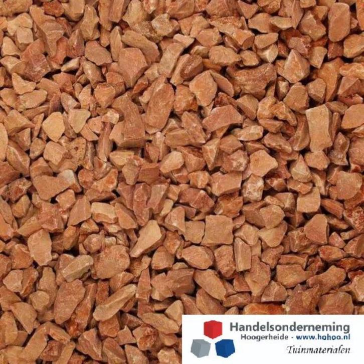 Rosso verona split oranje roodroze kleur sfeervol siersplit, Tuin en Terras, Grind, Keien en Split, Nieuw, Split, Oranje, Verzenden