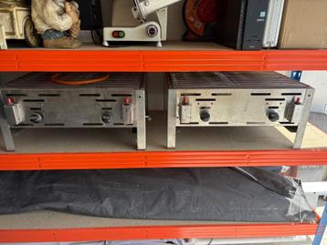 Inox bbq HENDI,op gas,met 2 branders ! beschikbaar voor biedingen