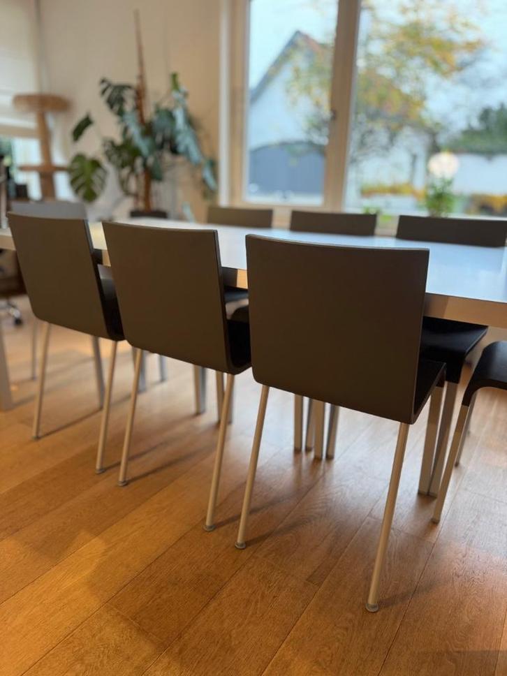 Vitra .03 stoelen van Designer Maarten Van Severen grijs, Huis en Inrichting, Stoelen, Zo goed als nieuw, Vijf, Zes of meer stoelen