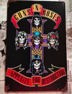 Metalen plaat Guns n roses, Ophalen of Verzenden, Nieuw