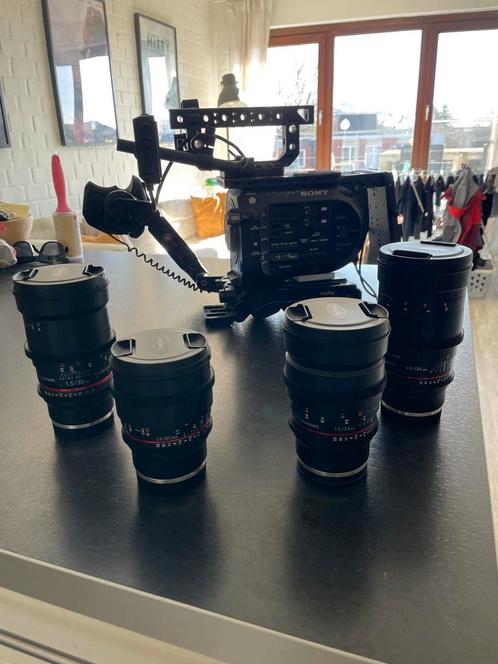 Camerapakket Sony FS7 + Samyang lenzenset., Audio, Tv en Foto, Foto | Lenzen en Objectieven, Gebruikt, Ophalen