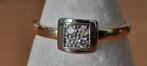 18K tweekleurige gouden ring met diamant, Wit, Nieuw, Ophalen of Verzenden, 17 tot 18
