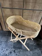 Couffin en feuille de palmier avec support et matelas, Enfants & Bébés, Enlèvement, Utilisé, Berceau